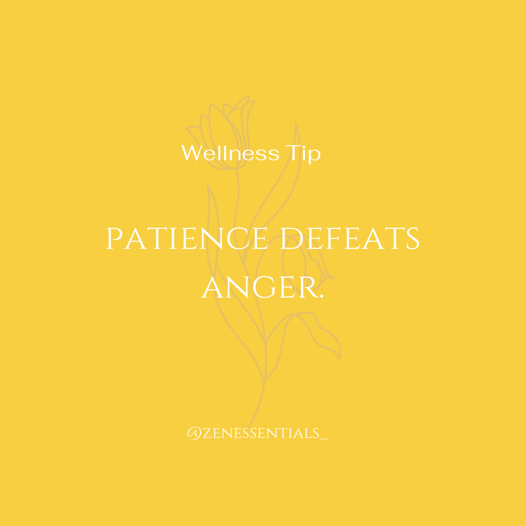 Patience defeats Anger