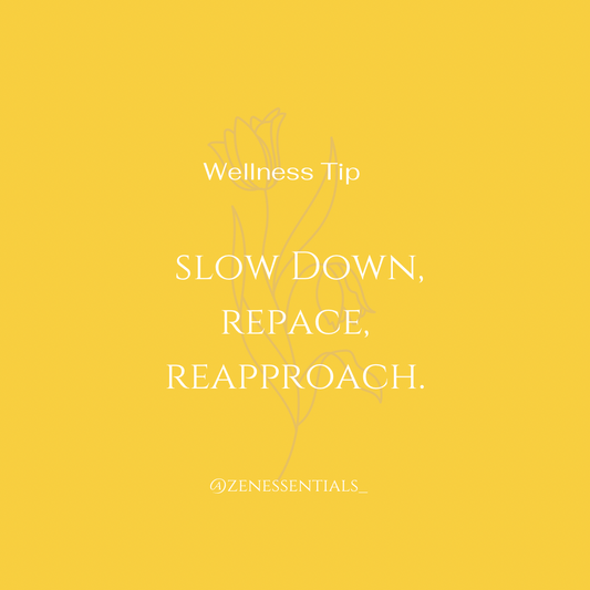 Slow down, repace, then reapproach