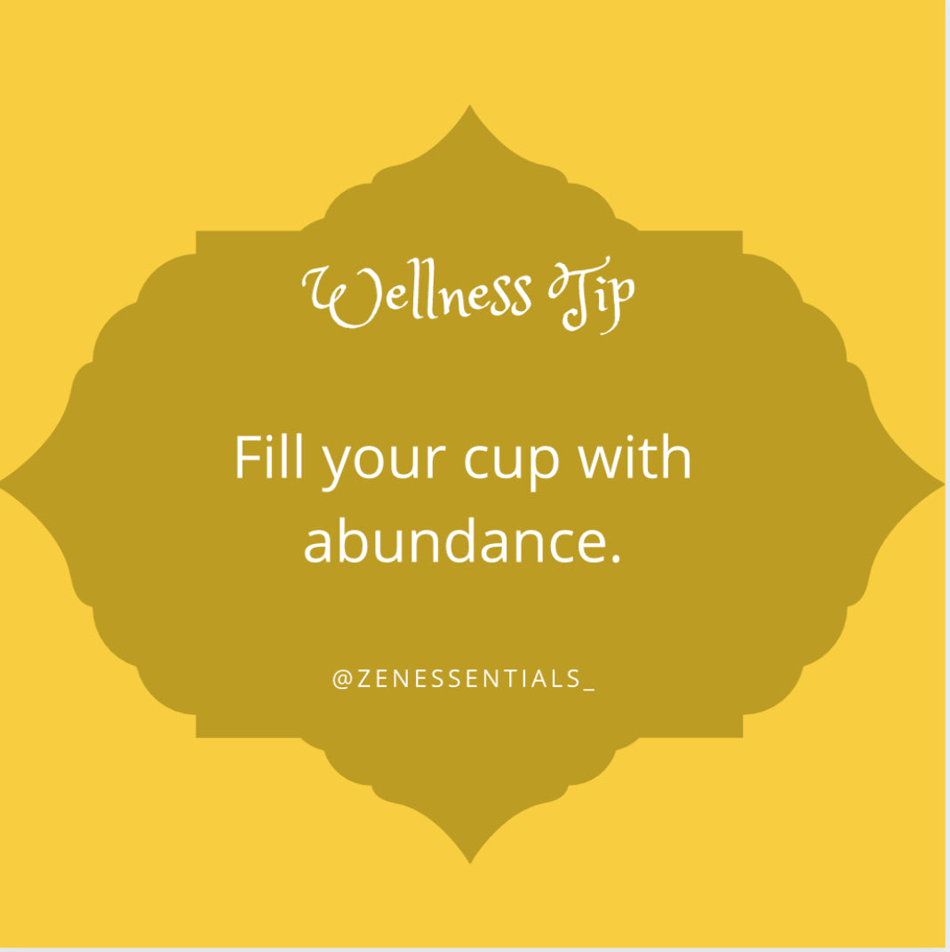 Fill your cup with abundance.