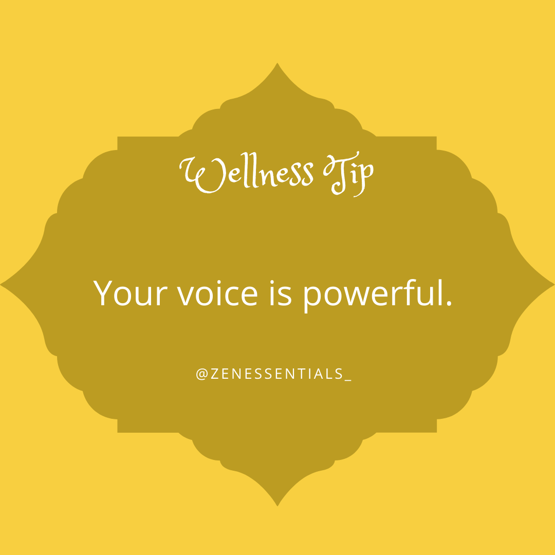 Your voice is powerful.